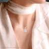 CIONDOLO TESCHIO CON CUBIC ZIRCONI BIANCHI IN ARGENTO 925 GALVANICA RODIO