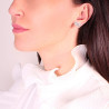 ORECCHINI INFINITO CON ZIRCONI BIANCHI IN ARGENTO 925 GALVANICA RODIO