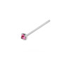 PIERCING NASO CHIODINO A GRIFFE CON CUBIC ZIRCONIA MULTICOLOR 1.5 MM IN ARGENTO 925