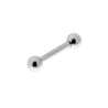 BODY PIERCING BARBELL MM 13 CON PALLINE MM 3 IN ACCIAIO CHIRURGICO