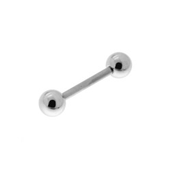 BODY PIERCING BARBELL MM 17 CON PALLINA MM 4 IN ACCIAIO CHIRURGICO
