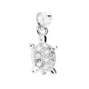 CIONDOLO TARTARUGA CON ZIRCONI BIANCHI IN ARGENTO 925 GALVANICA RODIO