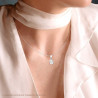 CIONDOLO TARTARUGA CON ZIRCONI BIANCHI IN ARGENTO 925 GALVANICA RODIO