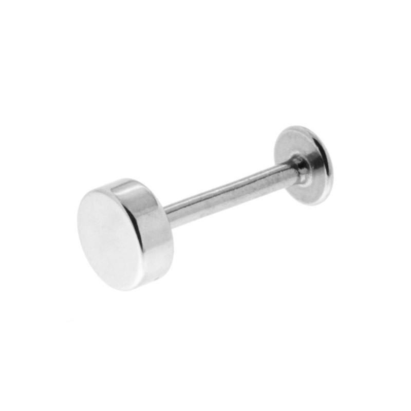 BODY PIERCING LABRET MM 13 CON CILINDRO MM 5 IN ACCIAIO CHIRURGICO