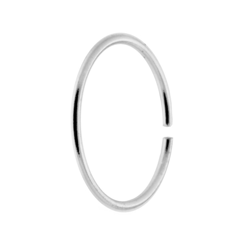 PIERCING NASO CERCHIO 10 MM IN ARGENTO 925