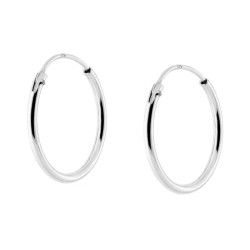 ORECCHINI CERCHIO MM 16 IN ARGENTO 925