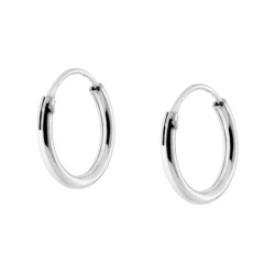 ORECCHINI CERCHIO 12 MM IN ARGENTO 925