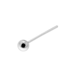 PIERCING NASO CHIODINO CON PALLINA MM 2.5 IN ARGENTO 925