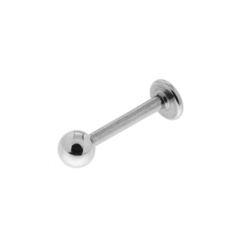 BODY PIERCING LABRET MM 11 CON PALLINA MM 3 IN ACCIAIO CHIRURGICO