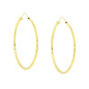 ORECCHINI A CERCHIO DIAMANTATO MM 44 CON CANNA DIAMANTATA MM 2 IN ARGENTO 925 GALVANICA ORO