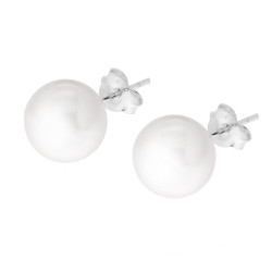 ORECCHINI CON PERLA MM 10 IN ARGENTO 925