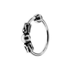 PIERCING NASO CERCHIO ETNICO 8 MM IN ARGENTO 925
