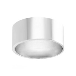 ANELLO A FASCIA MM 9 CON LAVORAZIONE LISCIA E LUCIDA IN ARGENTO 925 GALVANICA RODIO