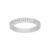 ANELLO ETERNITY VERETTA A GIRO DOPPIO FILO CON ZIRCONI IN ARGENTO 925 RODIATO