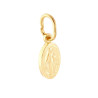 CIONDOLO MEDAGLIA OVALE CON MADONNA MIRACOLOSA MM 14 IN ARGENTO 925 GALVANICA ORO