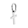 CIONDOLO CROCE LATINA MM 11 IN ARGENTO 925 GALVANICA RODIO
