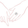 ANELLO CON ALBERO DELLA VITA E ZIRCONI IN ARGENTO 925 GALVANICA RODIO