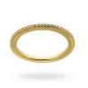 ANELLO ETERNITY VERETTA CON ZIRCONI BIANCHI MM 1.6 IN ARGENTO 925 RODIATO COLORE ORO