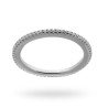 ANELLO ETERNITY CON ZIRCONI BIANCHI MM 1.6 IN ARGENTO 925 RODIATO