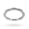 ANELLO ETERNITY VERETTA A FIORE CON ZIRCONI BIANCHI MM 1.8 IN ARGENTO 925 RODIATO