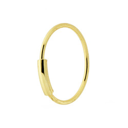 PIERCING NASO CERCHIO 11 MM IN ARGENTO 925 GALVANICA ORO