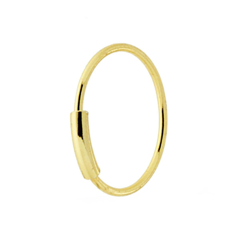 PIERCING NASO CERCHIO 11 MM IN ARGENTO 925 GALVANICA ORO
