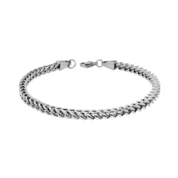 BRACCIALE CATENA GRUMETTA MM 4 IN ACCIAIO