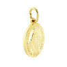CIONDOLO MEDAGLIA OVALE MM 22 MADONNA MIRACOLOSA IN ARGENTO 925 GALVANICA ORO