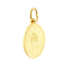 CIONDOLO MEDAGLIA OVALE MM 22 MADONNA MIRACOLOSA IN ARGENTO 925 GALVANICA ORO