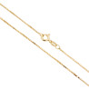 CATENA VENEZIANA DIAMANTATA 019 SEZIONE MM 1.0 LUNGHEZZA CM 45 IN ARGENTO 925 GALVANICA ORO