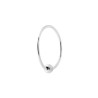 PIERCING NASO CERCHIO 10 MM CON PALLINA IN ARGENTO 925