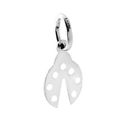 CIONDOLO PORTAFOTUNA COCCINELLA IN ARGENTO 925 GALVANICA RODIO