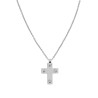 COLLANA CATENA FORZATINA CON CROCE CON VITI IN ACCIAIO