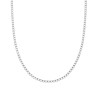 COLLANA TENNIS GRIFFE CM 45 CON ZIRCONI BIANCHI 2 MM IN ARGENTO 925 GALVANICA RODIO