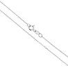 CATENA FORZATINA DIAMANTATA 030 SEZIONE MM 1.1 LUNGHEZZA CM 45 IN ARGENTO 925 GALVANICA RODIO