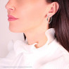 ORECCHINI CERCHIO CON LAVORAZIONE ETNICA MM 1.5 X 30 IN ARGENTO 925