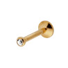 BODY PIERCING TRE COLORI CON CRYSTAL PUNTO LUCE BIANCO IN ACCIAIO