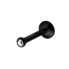 BODY PIERCING TRE COLORI CON CRYSTAL PUNTO LUCE BIANCO IN ACCIAIO