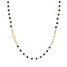 COLLANA ROSARIO MODELLO GIROCOLLO CM 50 CON GRANI MM 3.5 CRYSTAL NERI IN ARGENTO 925 GALVANICA ORO