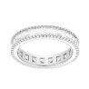 ANELLO ETERNITY VERETTA A GIRO CON ZIRCONI IN ARGENTO 925 GALVANICA RODIO