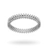 ANELLO ETERNITY VERETTA CON ZIRCONI BIANCHI MM 3.3 IN ARGENTO 925 RODIATO