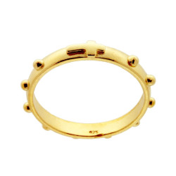 ANELLO FEDINA ROSARIO MM 3 IN ARGENTO 925 GALVANICA ORO
