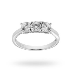 ANELLO TRILOGY CON ZIRCONI BIANCHI MM 5 IN ARGENTO 925 RODIATO