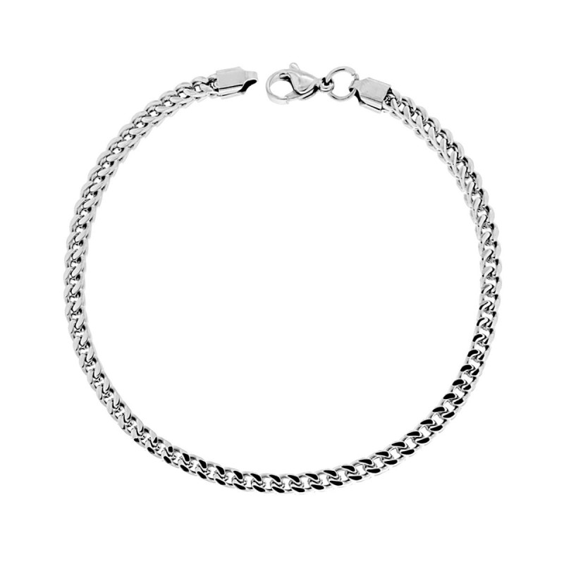 BRACCIALE UOMO CATENA GRUMETTA IN ACCIAIO