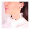 ORECCHINI CUORE CON ZIRCONE BIANCO CONTORNATO DA ZIRCONI BIANCHI IN ARGENTO 925 GALVANICA RODIO