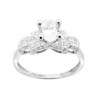 ANELLO SOLITARIO CON CUBIC ZIRCONIA BIANCO IN ARGENTO 925 GALVANICA RODIO