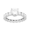 ANELLO ETERNITY SOLITARIO CON CUBIC ZIRCONIA BIANCO IN ARGENTO 925 GALVANICA RODIO