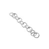 SEMILAVORATO ALLUNGO CATENA GIOTTO 038 CM 3 IN ARGENTO 925 GALVANICA RODIO