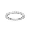 ANELLO ETERNITY VERETTA CON ZIRCONI BIANCHI MM 2 IN ARGENTO 925 GALVANICA RODIO