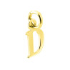 CIONDOLO INIZIALE NOME LETTERA PLAIN IN ARGENTO 925 GALVANICA ORO